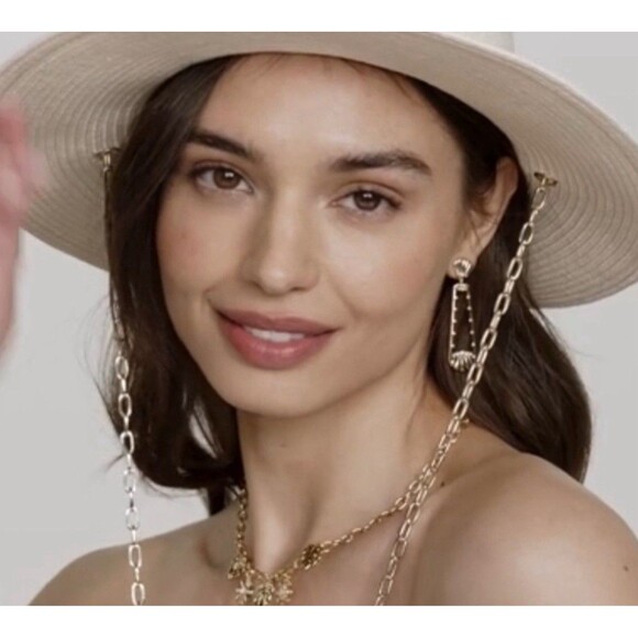 Kendra Scott x Target Isla 14K Gold Over Brass Statement Earrings New - Picture 7 of 7